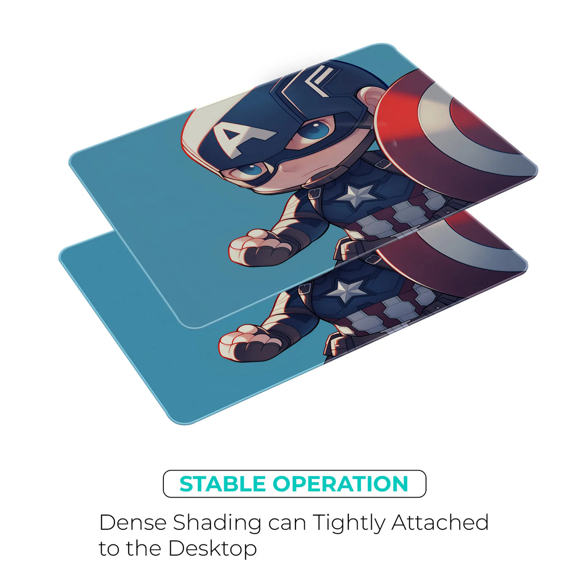 Captain America Chibi Battle Stance Mousepad