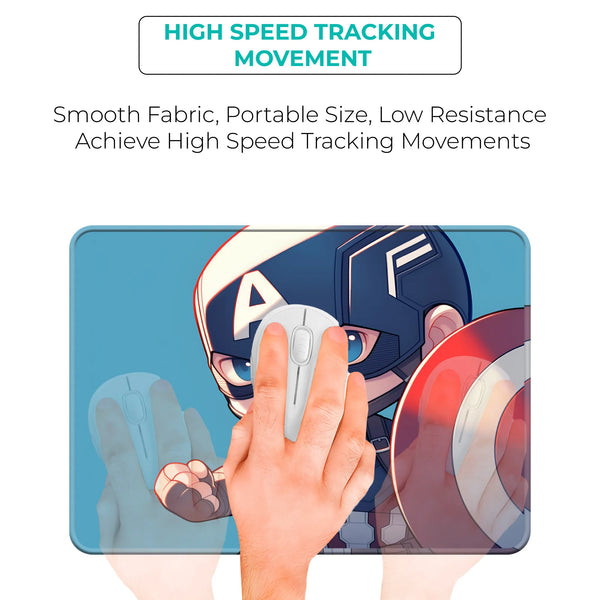 Captain America Chibi Battle Stance Mousepad