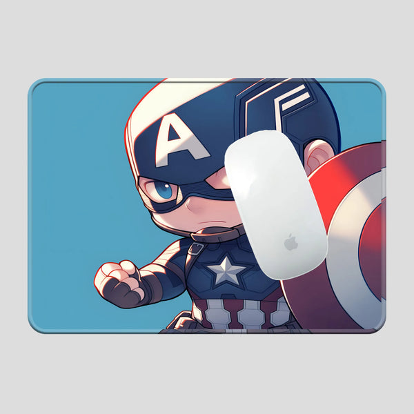 Captain America Chibi Battle Stance Mousepad