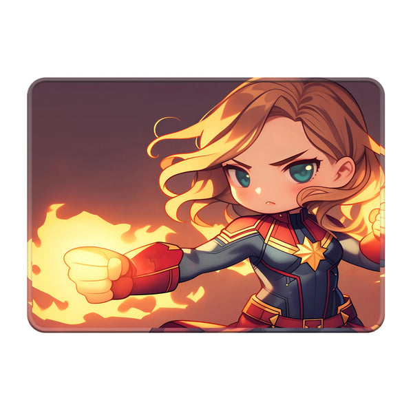 Captain Marvel Chibi Fiery Power Mousepad