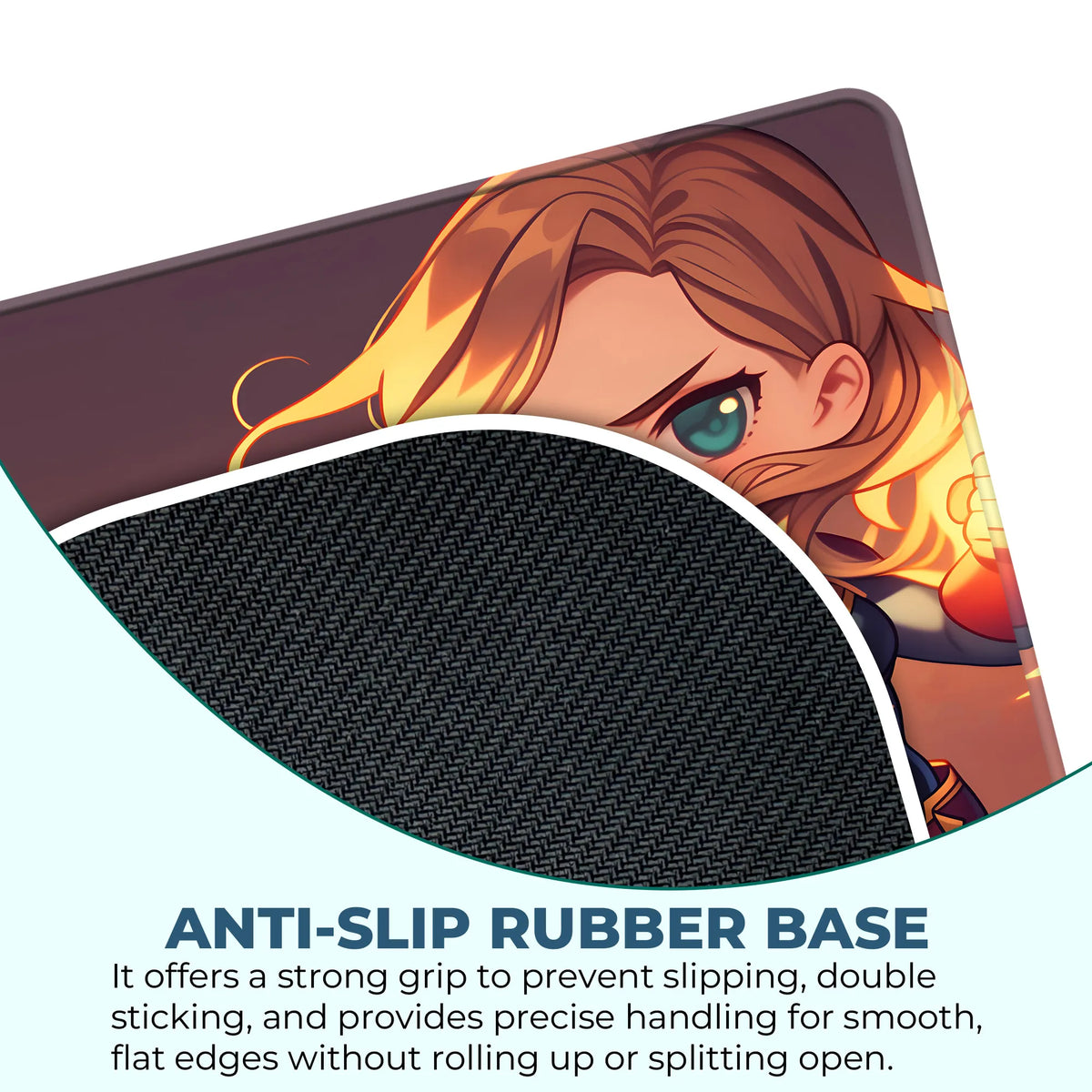 Captain Marvel Chibi Fiery Power Mousepad