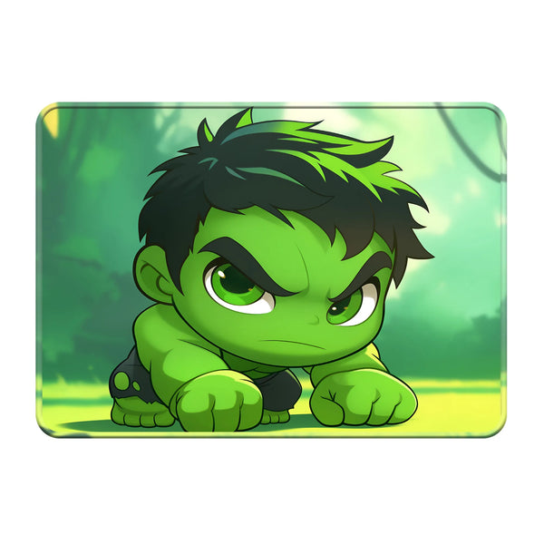 Hulk Chibi Crouch Angry Expression Mousepad