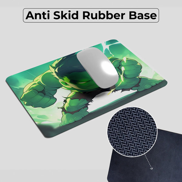Hulk Chibi Power Rage Glow Mousepad