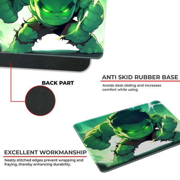 Hulk Chibi Power Rage Glow Mousepad