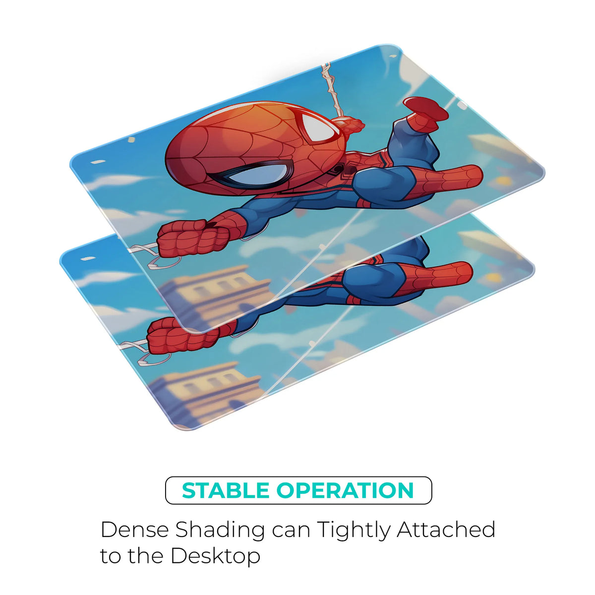 Spider Man Chibi Swinging Cartoon Mousepad