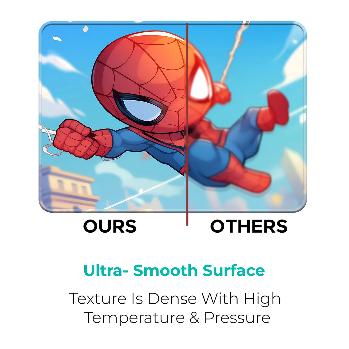 Spider Man Chibi Swinging Cartoon Mousepad