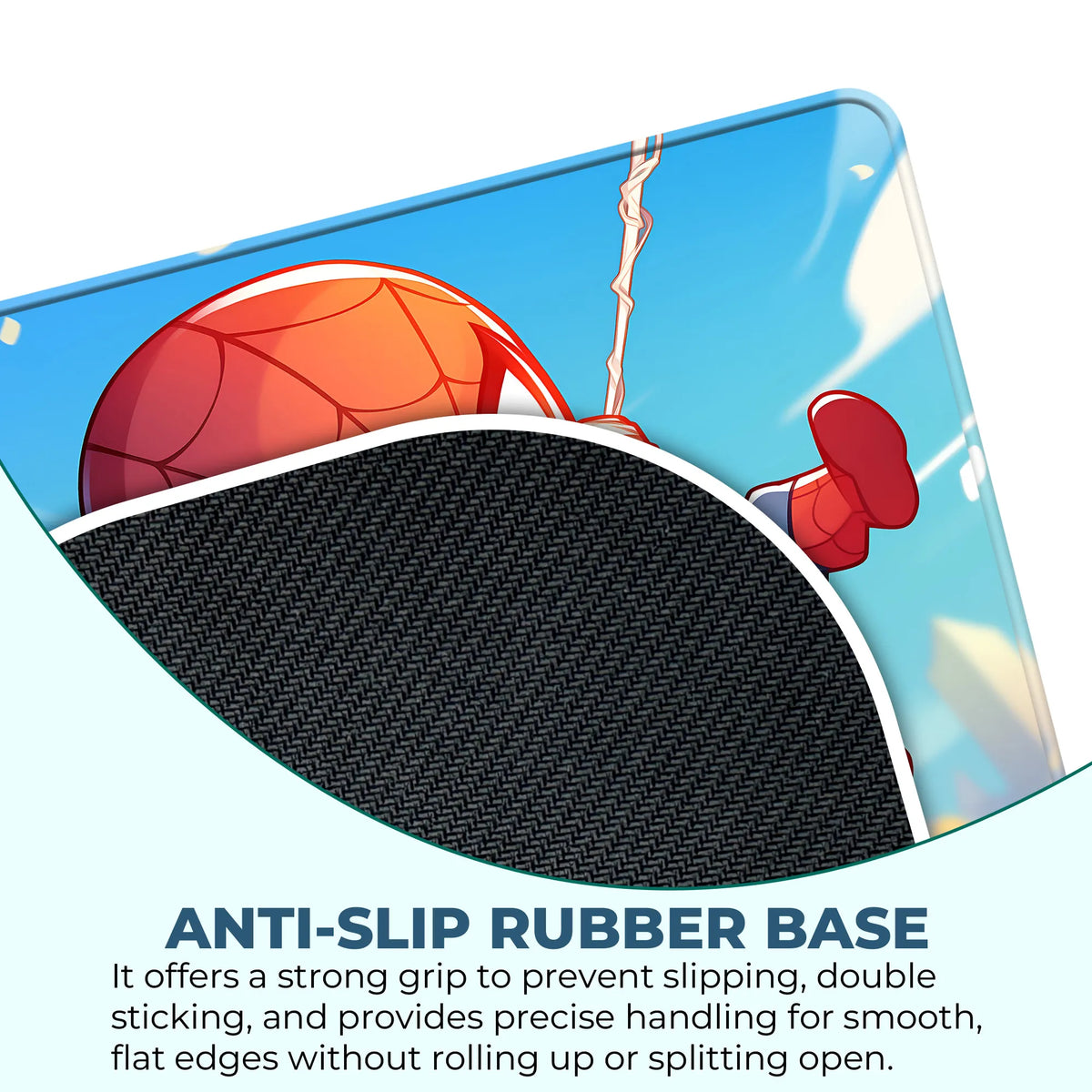 Spider Man Chibi Swinging Cartoon Mousepad