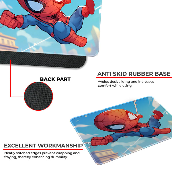Spider Man Chibi Swinging Cartoon Mousepad