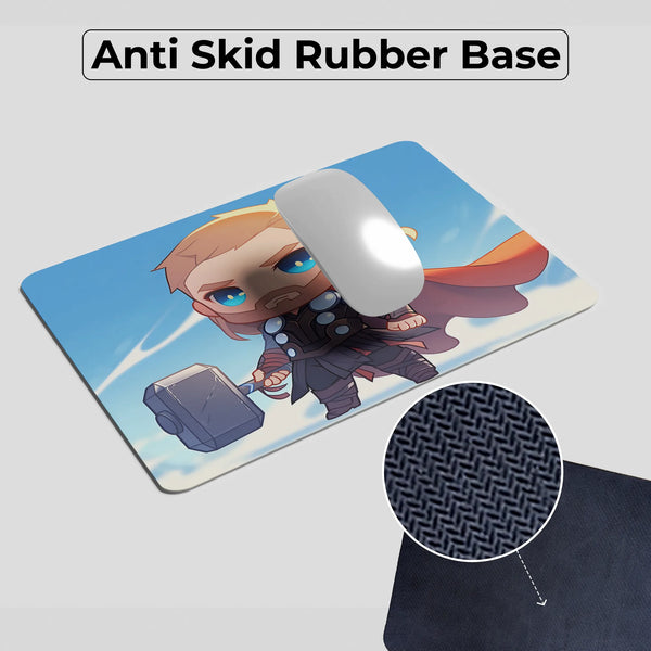 Thor Chibi Cute Hammer Design Mousepad