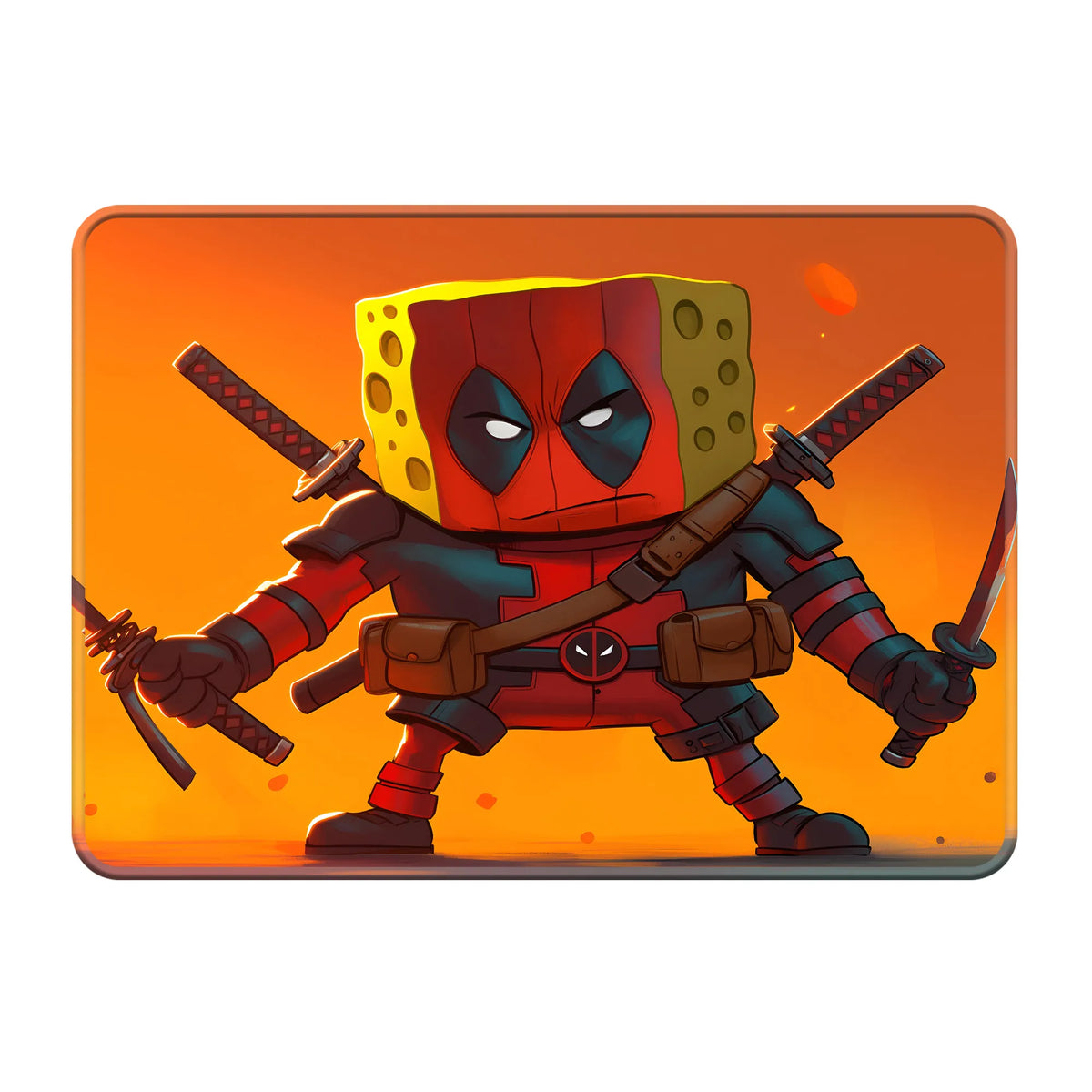 Deadpool Funny Sponge Mashup Mousepad