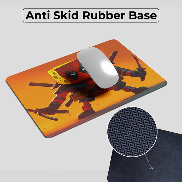 Deadpool Funny Sponge Mashup Mousepad