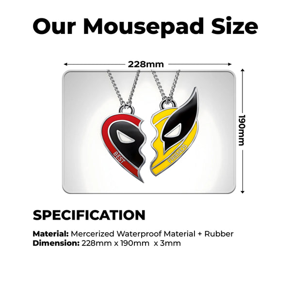 Deadpool & Wolverine Best Friends Mousepad
