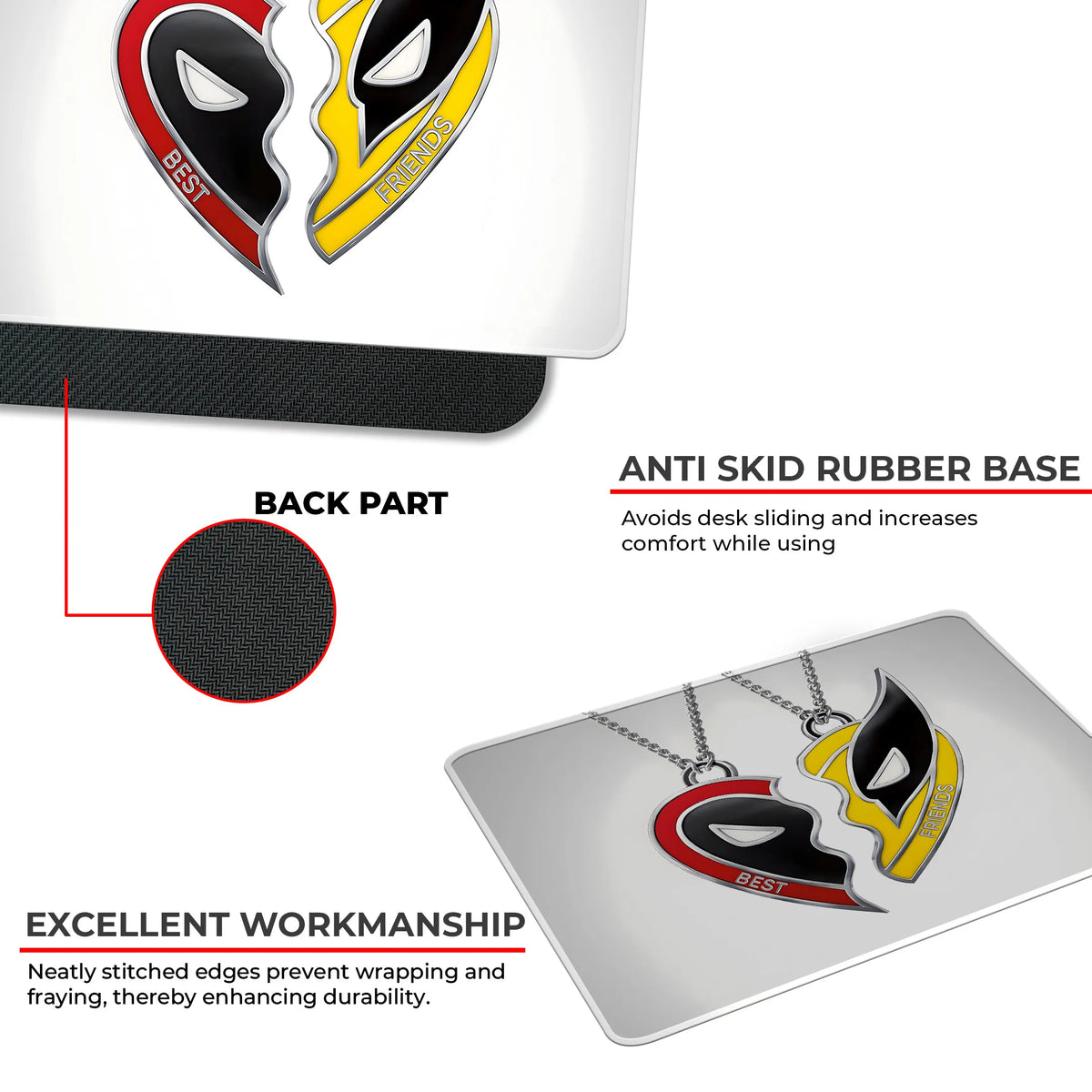 Deadpool & Wolverine Best Friends Mousepad