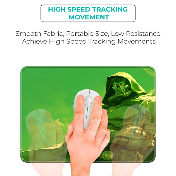 Doctor Doom Green Aura Villain Mousepad