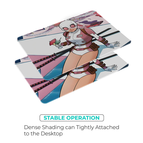 Lady Deadpool Cute Chibi Cartoon Mousepad