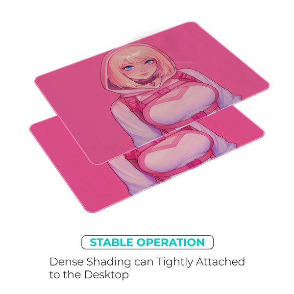 Spider Gwen Pink Portrait Superhero Mousepad