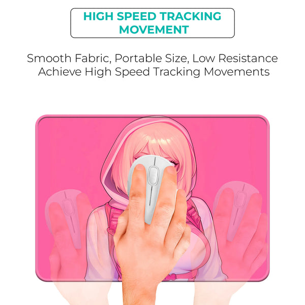 Spider Gwen Pink Portrait Superhero Mousepad