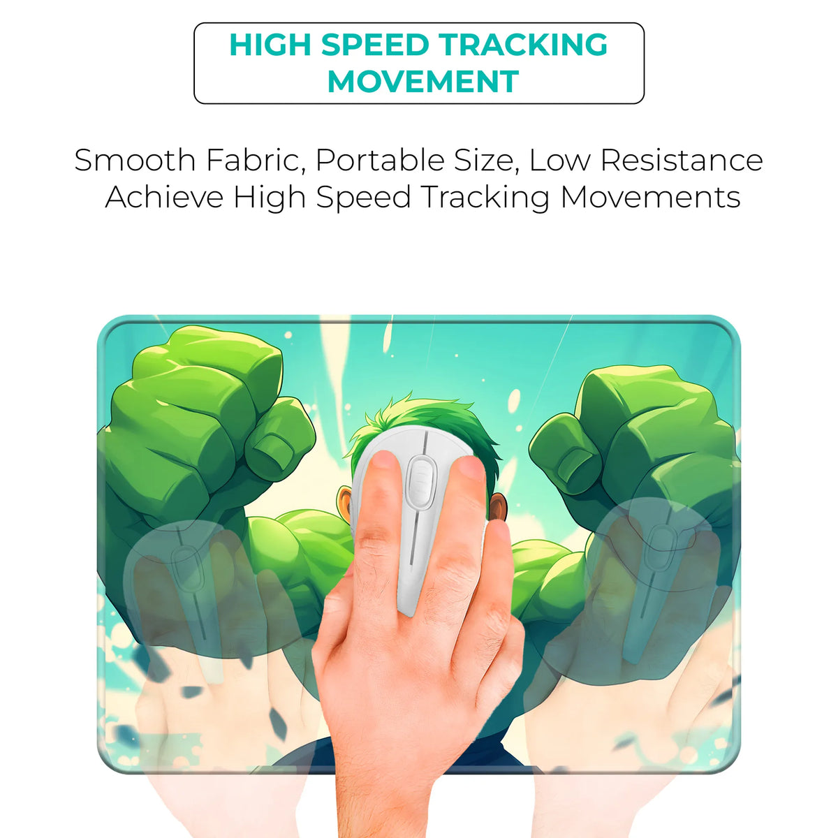 Angry Hulk Smash Power Superhero Mousepad