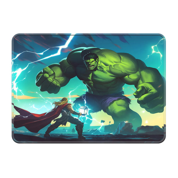 Epic Hulk vs Thor Battle Scene Superhero Mousepad