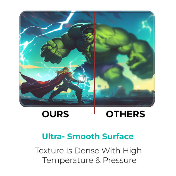 Epic Hulk vs Thor Battle Scene Superhero Mousepad