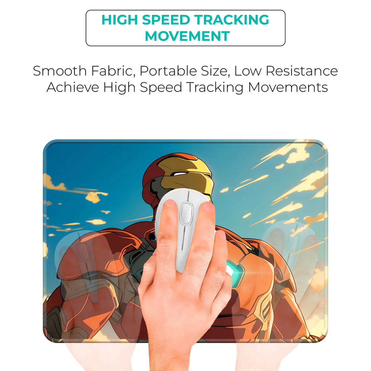 Iron Man Glow Chest Plate Heroic Mousepad