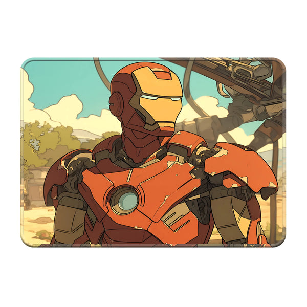 Battle-Worn Iron Man Armor Superhero Mousepad