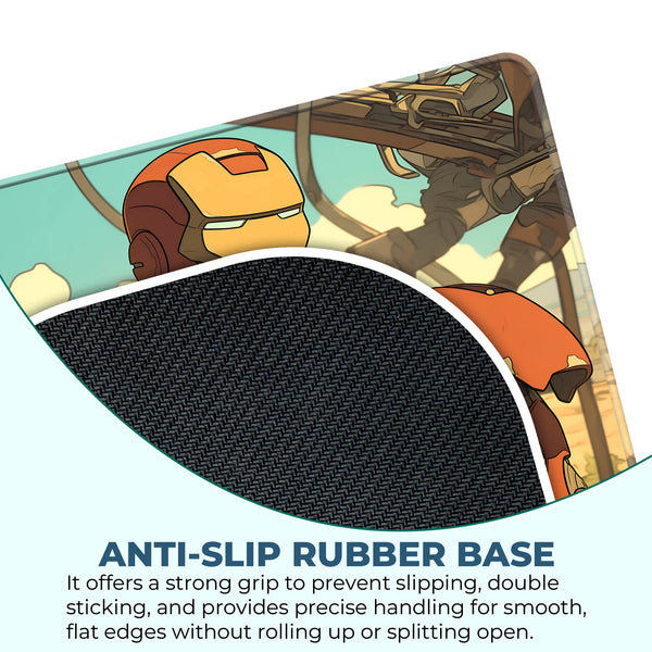 Battle-Worn Iron Man Armor Superhero Mousepad