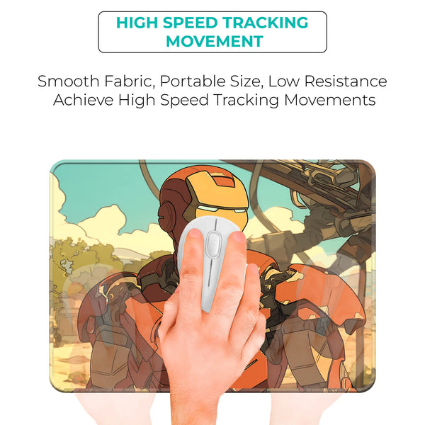 Battle-Worn Iron Man Armor Superhero Mousepad