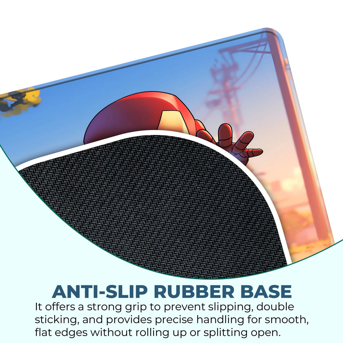 Iron Man Chibi Street Pose Superhero Mousepad