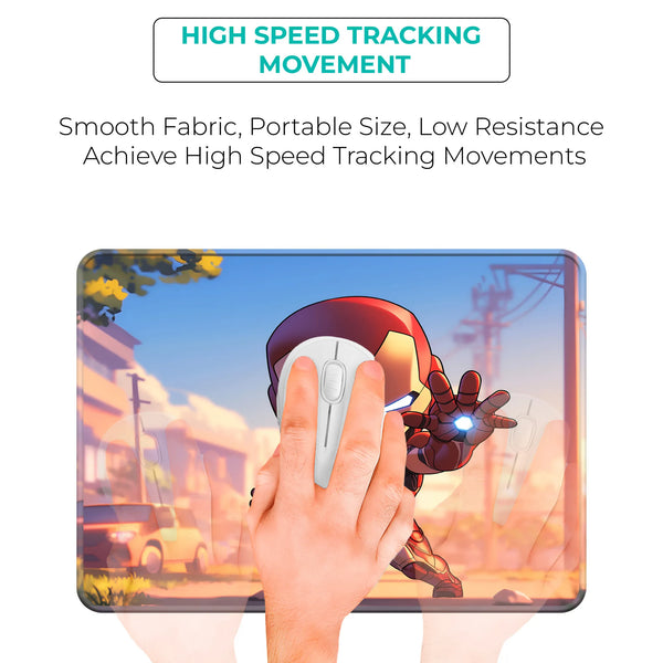 Iron Man Chibi Street Pose Superhero Mousepad