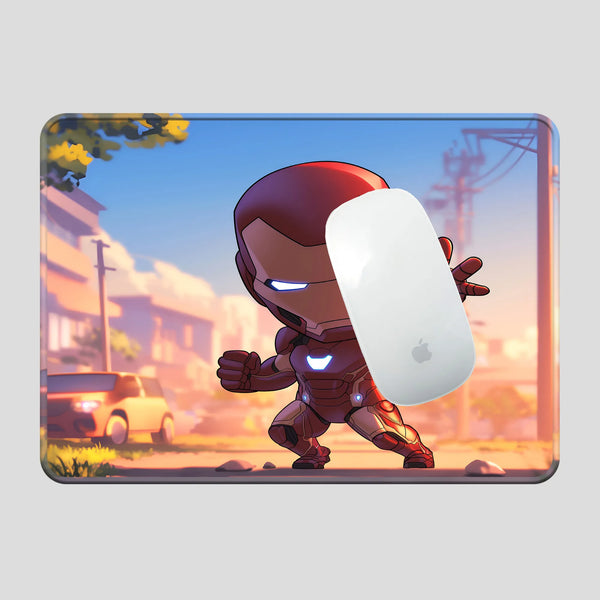 Iron Man Chibi Street Pose Superhero Mousepad