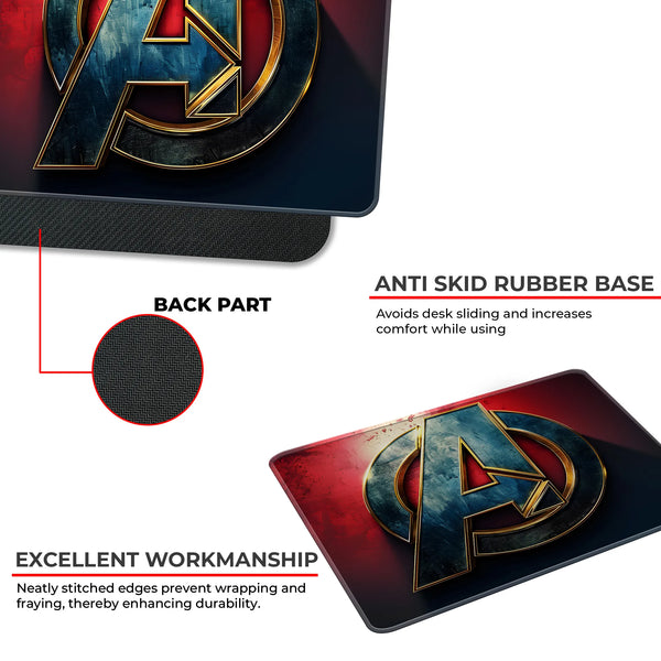 Avengers Icon Logo Superhero Mousepad
