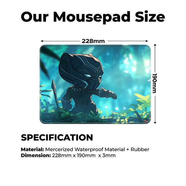 Black Panther Jungle Stance Superhero Mousepad