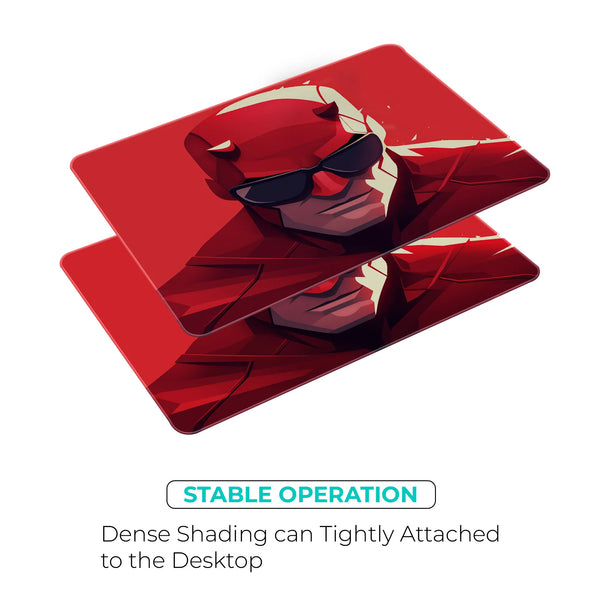 Daredevil Red Portrait Superhero Mousepad