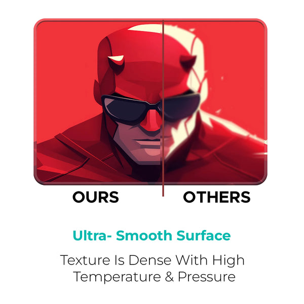 Daredevil Red Portrait Superhero Mousepad