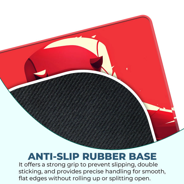 Daredevil Red Portrait Superhero Mousepad