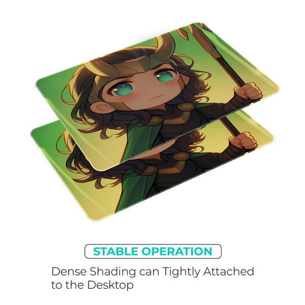 Loki Chibi Portrait Superhero Mousepad