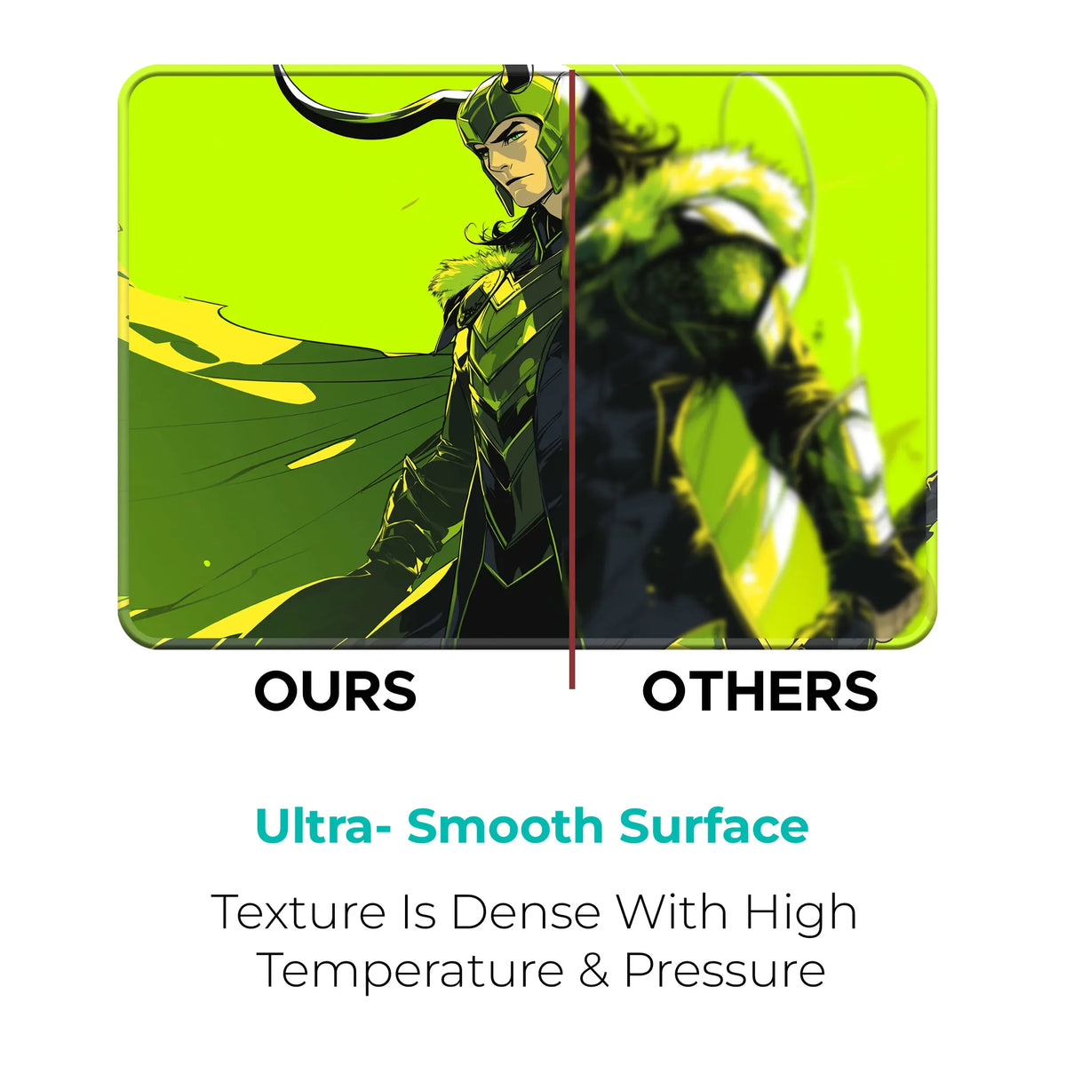 Loki Green Armor Pose Superhero Mousepad