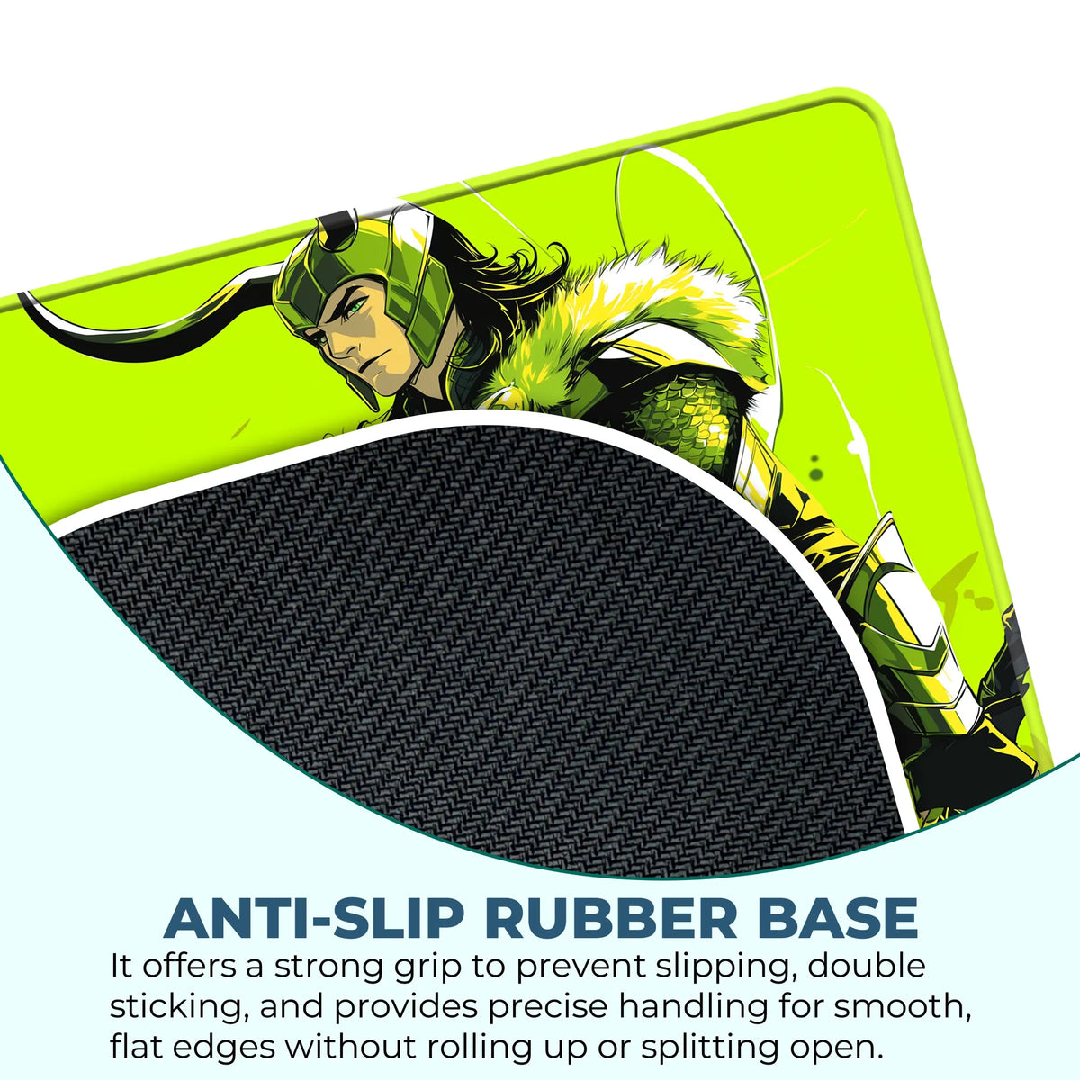 Loki Green Armor Pose Superhero Mousepad