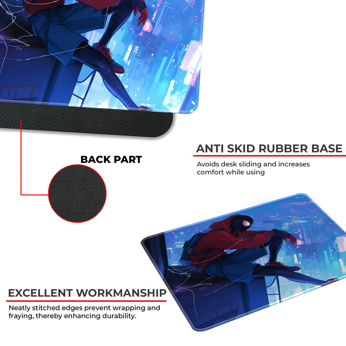 Miles Morales City View Superhero Mousepad