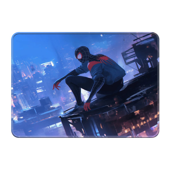 Miles Morales Cityscape Superhero Mousepad