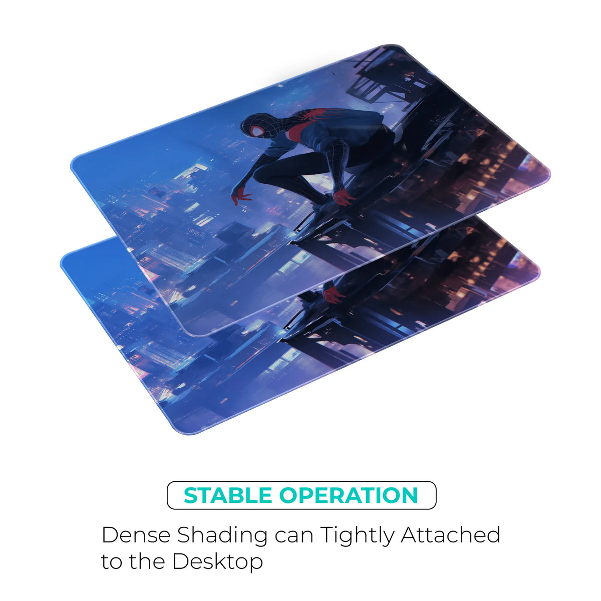 Miles Morales Cityscape Superhero Mousepad