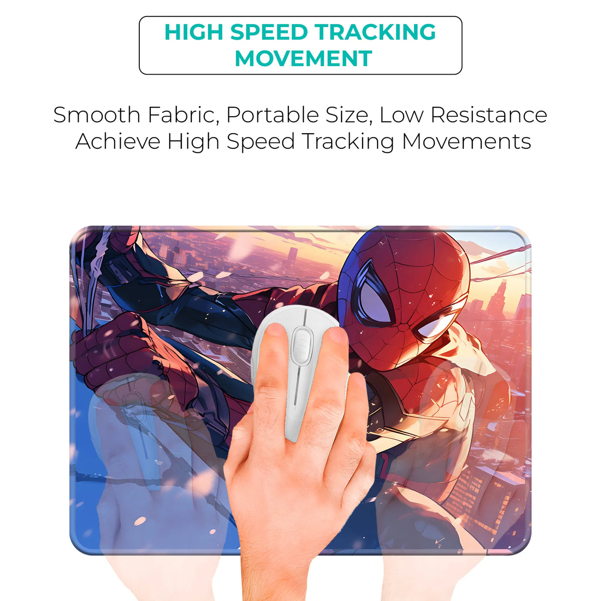 Spider-Man Web Swing Superhero Mousepad