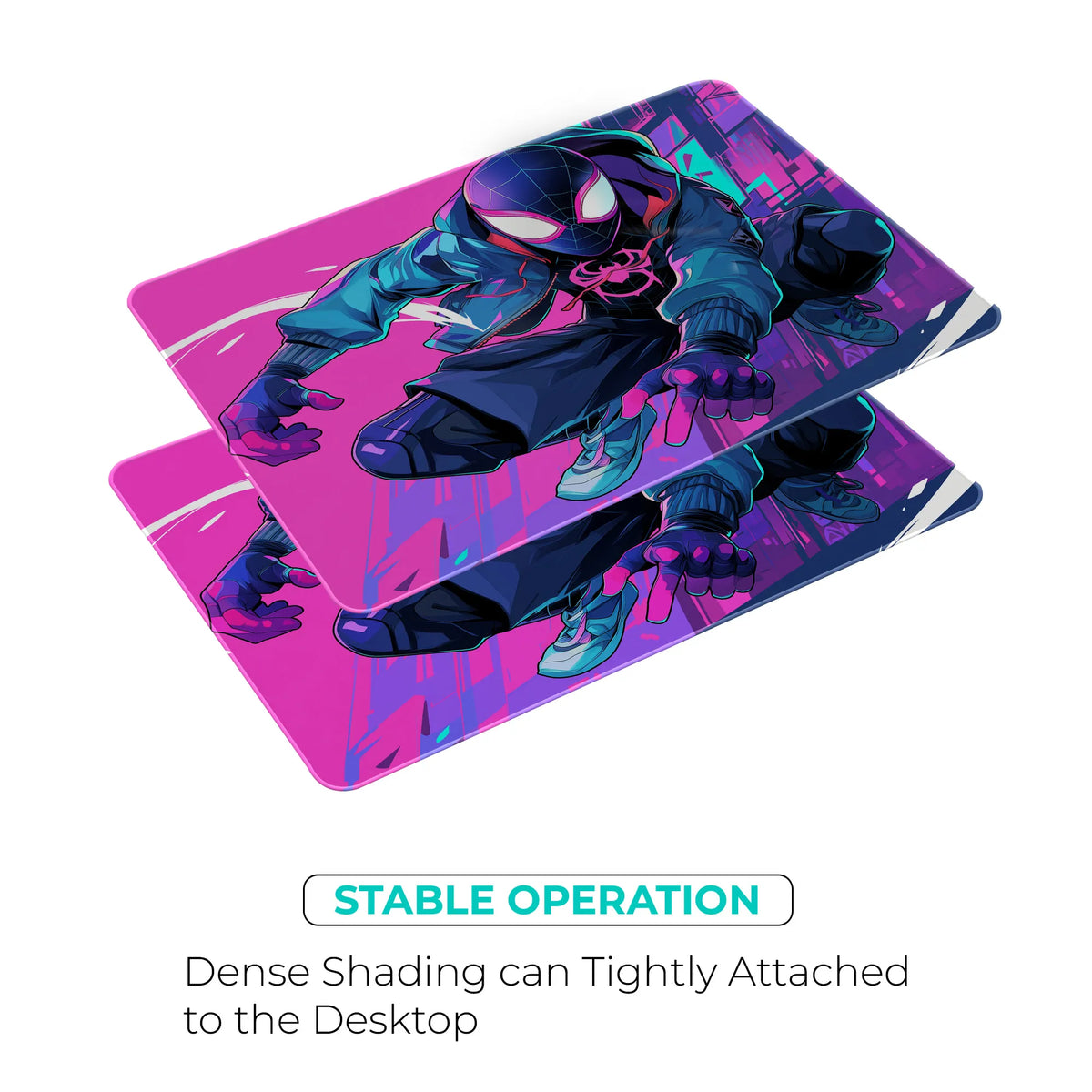 Miles Morales Neon Suit Superhero Mousepad