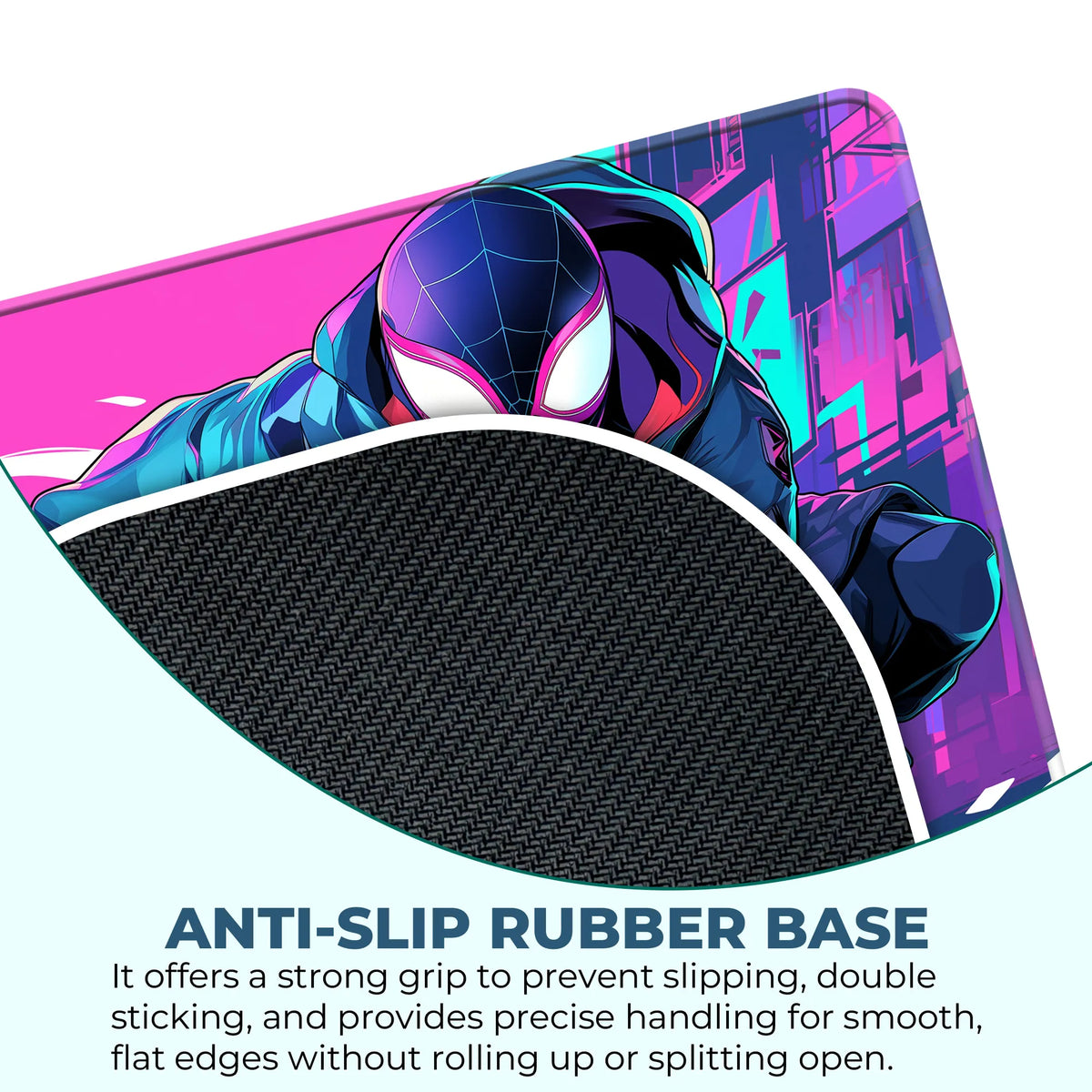 Miles Morales Neon Suit Superhero Mousepad