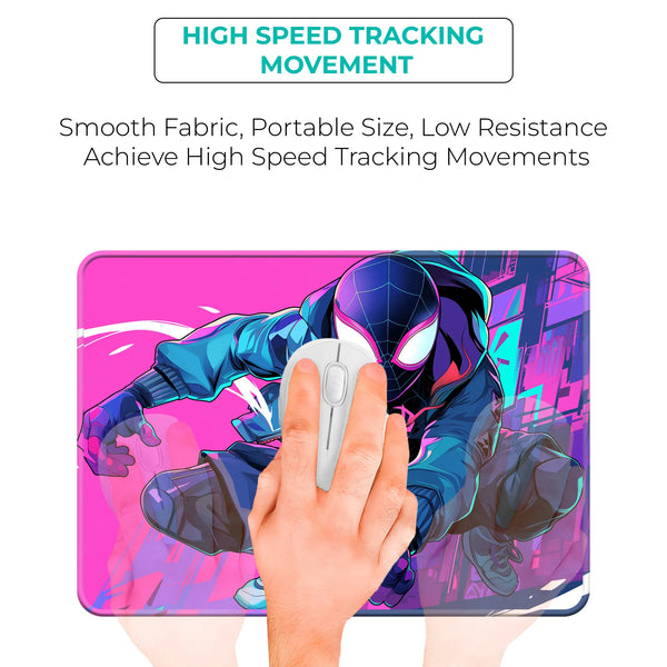Miles Morales Neon Suit Superhero Mousepad