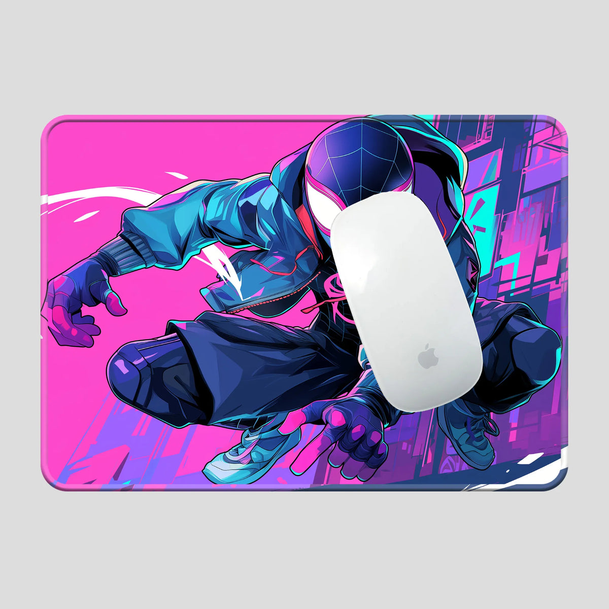 Miles Morales Neon Suit Superhero Mousepad