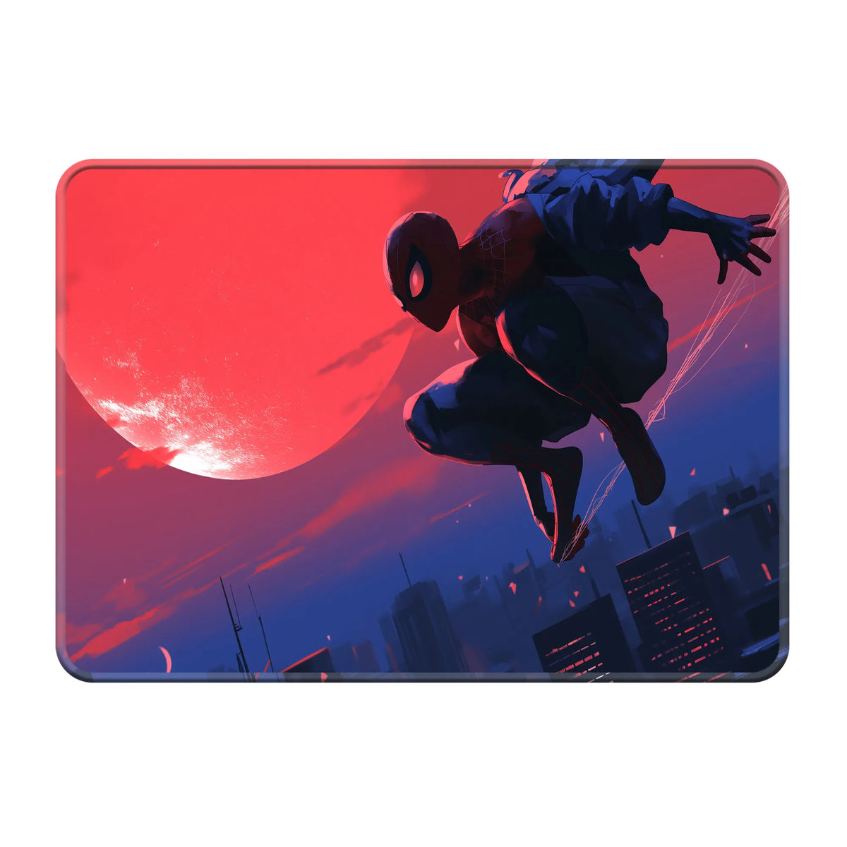 Spider-Man Red Moon Superhero Mousepad