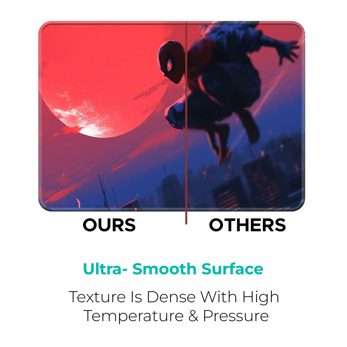 Spider-Man Red Moon Superhero Mousepad