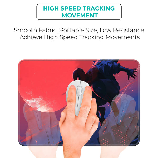 Spider-Man Red Moon Superhero Mousepad